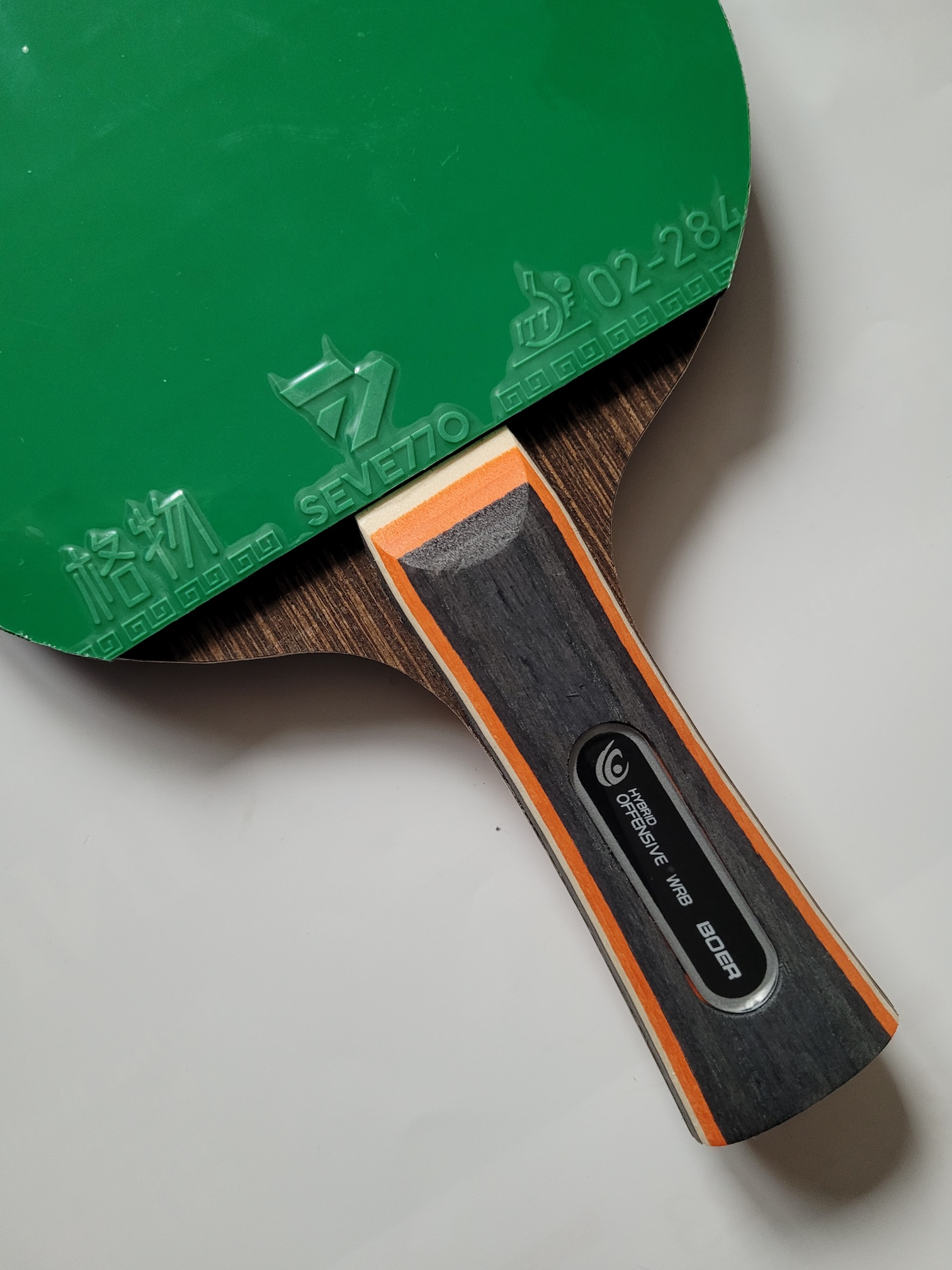 Boer TischtennisschlĂ€ger Iron Sword Carbon Bloom Spin Sevetto â Bild 10