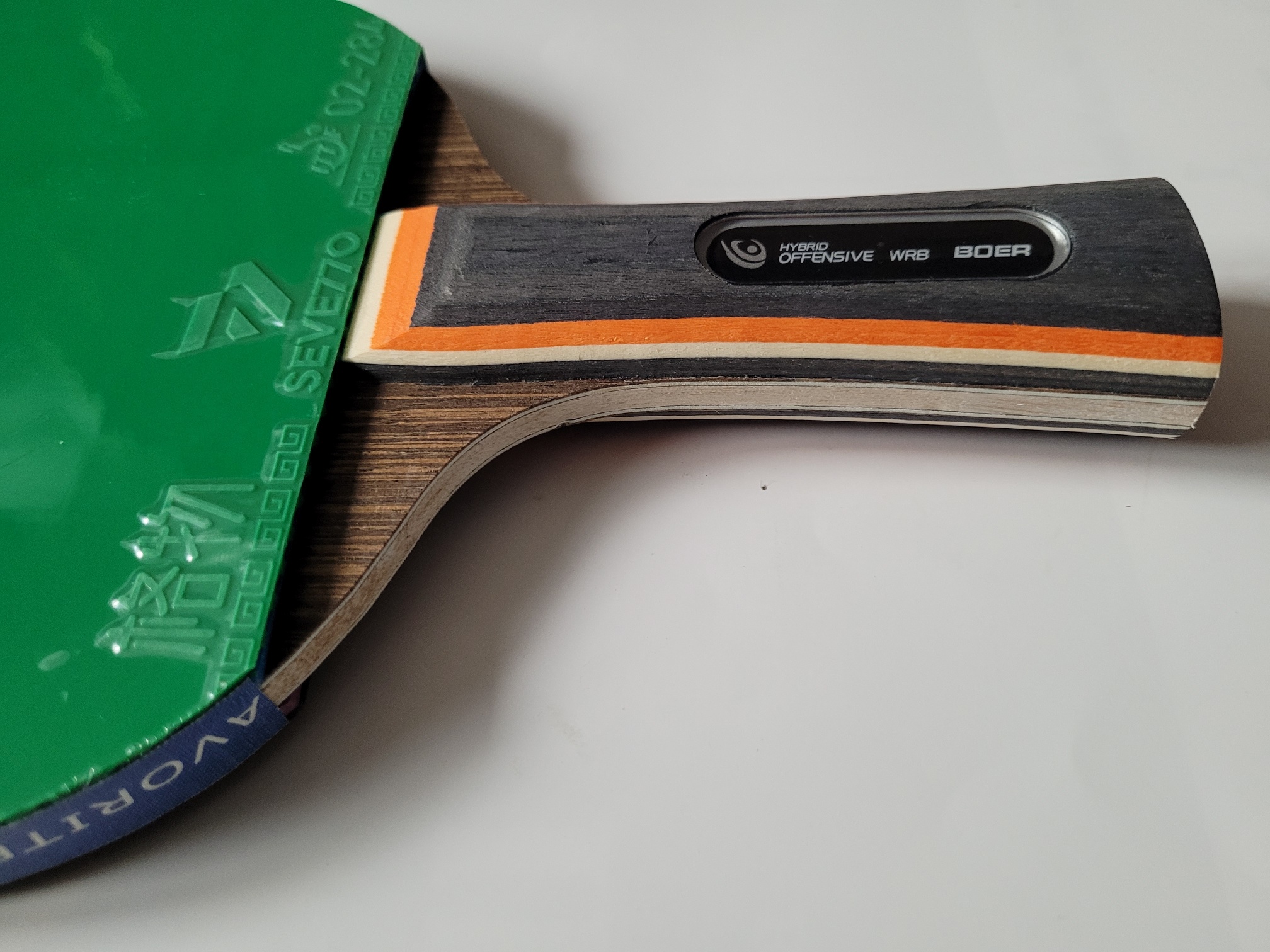 Boer TischtennisschlĂ€ger Iron Sword Carbon Bloom Spin Sevetto â Bild 14