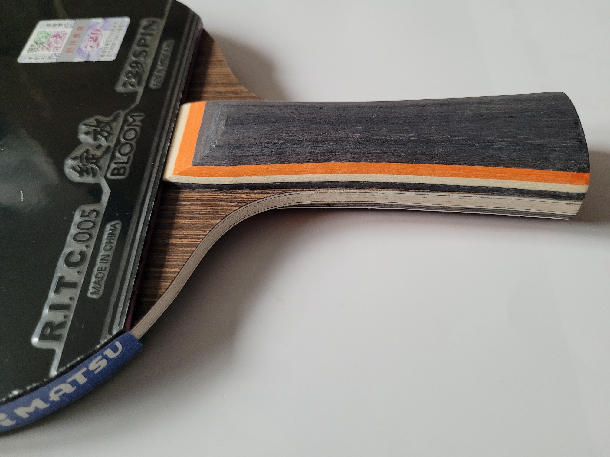 Boer TischtennisschlĂ€ger Iron Sword Carbon Bloom Spin Sevetto â Bild 17