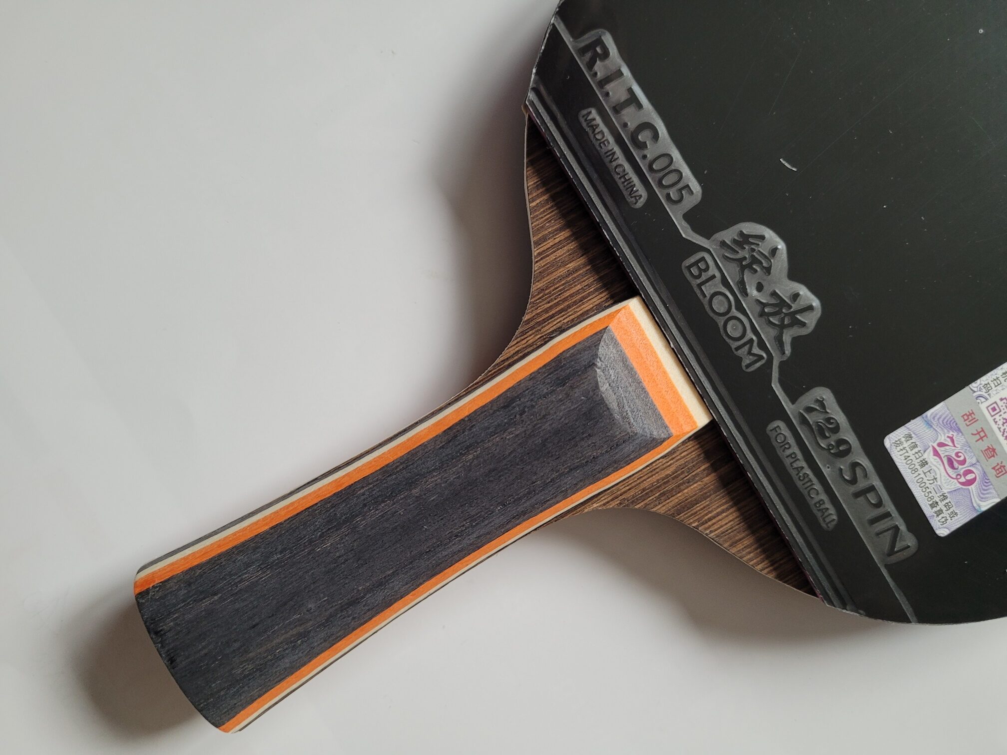 Boer TischtennisschlĂ€ger Iron Sword Carbon Bloom Spin Sevetto â Bild 11