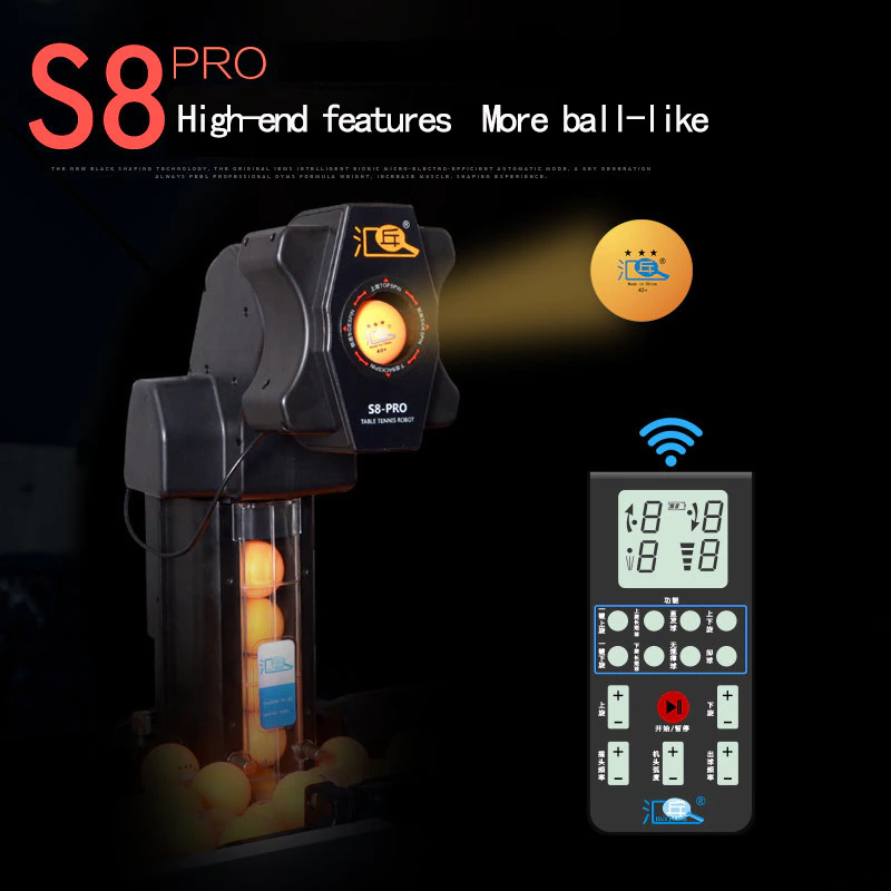 Tischtennis Ballroboter Huipang S8 Pro Ballmaschine