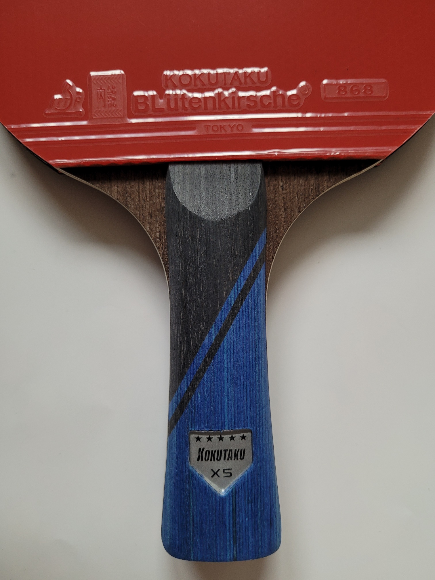 Kokutaku Schläger X5 Carbon konkav + Hülle – Bild 4