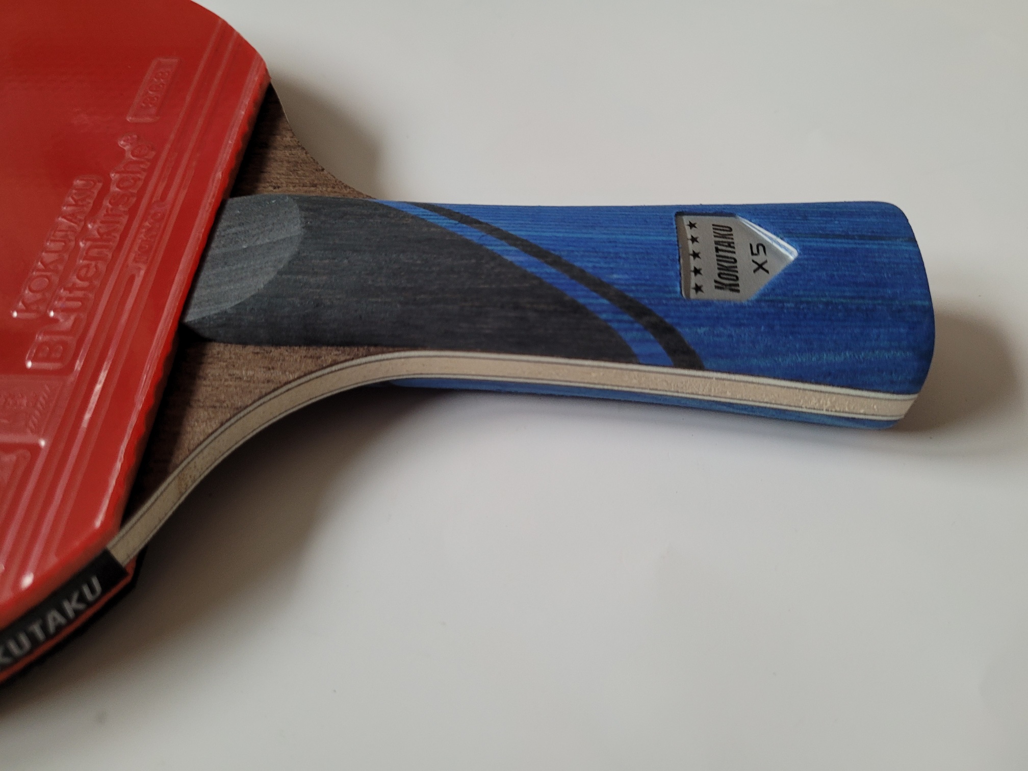 Kokutaku Schläger X5 Carbon konkav + Hülle – Bild 8